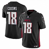 Men & Women & Youth Atlanta Falcons #18 Kirk Cousins Black Vapor Untouchable Limited Jersey,baseball caps,new era cap wholesale,wholesale hats